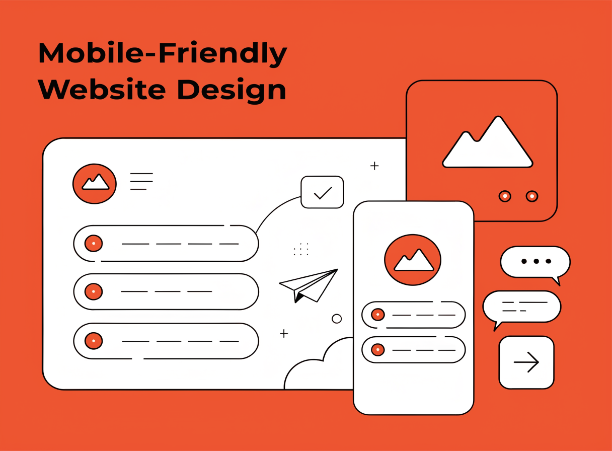Mobile-friendly website design σε κινητό, tablet και desktop