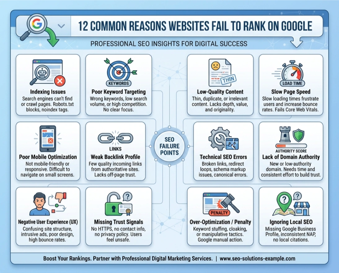 Γιατί Δεν Κατατάσσεται η Ιστοσελίδα μου στο Google;