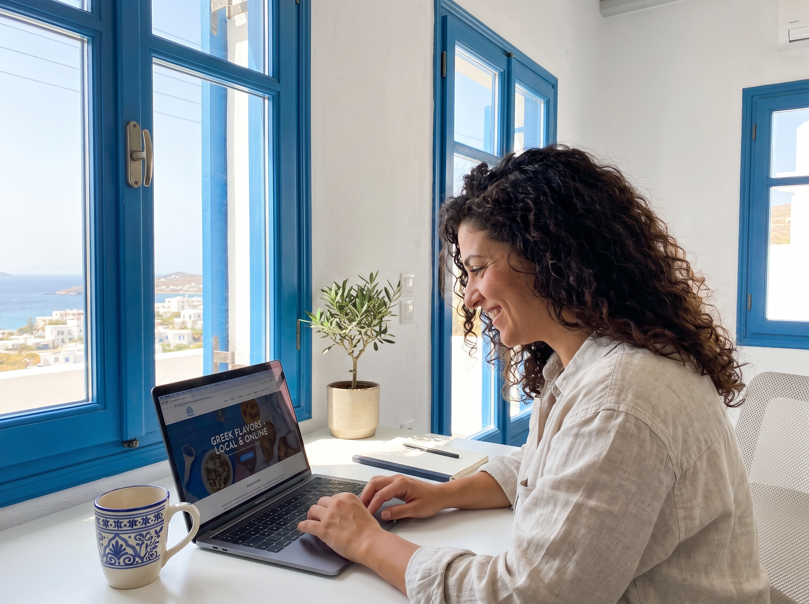 Greek business with a professional website
